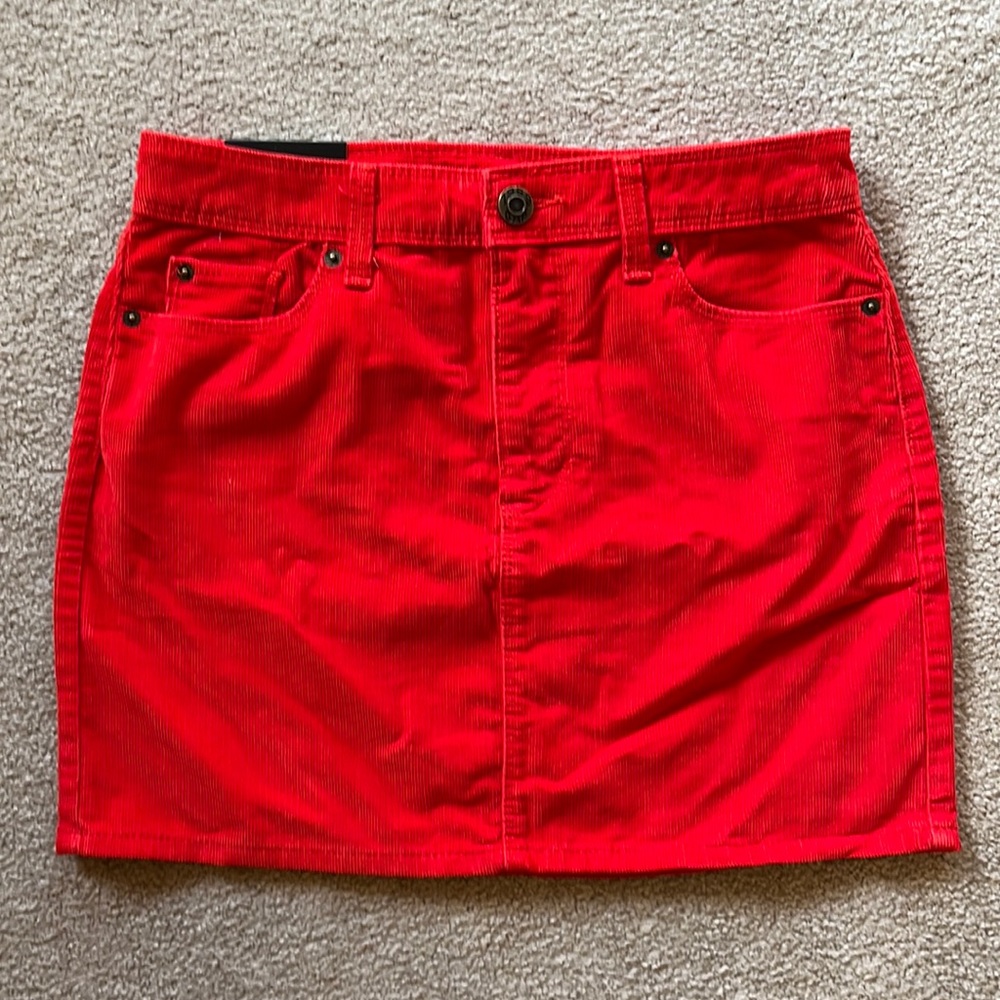 Gap Size 2 Corduroy Mini Skirt Reddish Orange in Color - Never Worn